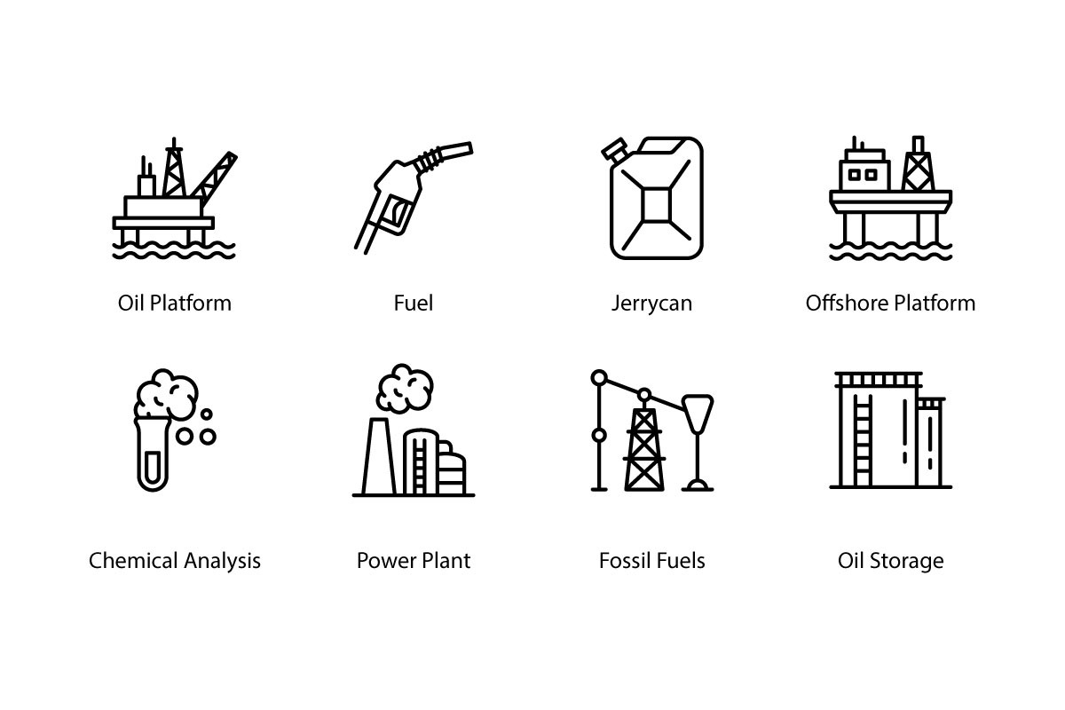 32 Oil Industry Icons, an Outline Icon by vectorstank (Photo 6 of 6)