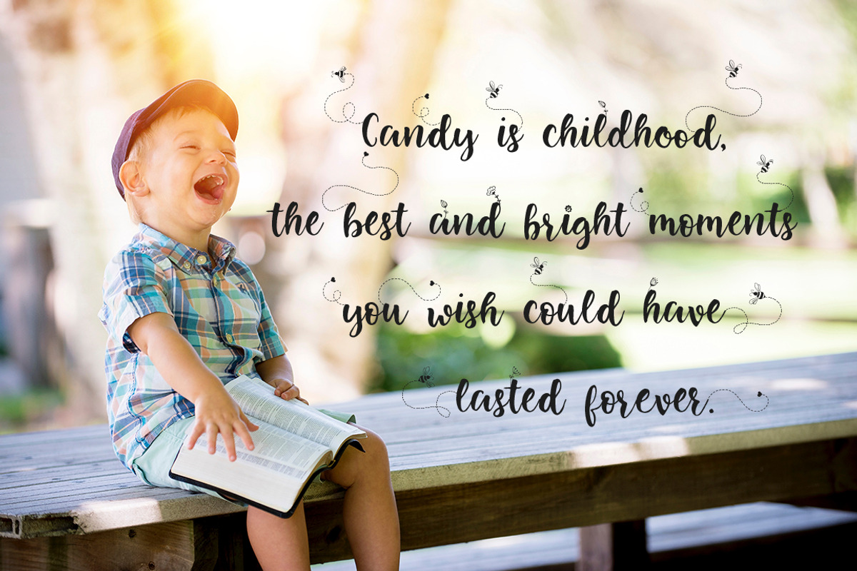 Little Bee. Duo font & logos. preview 3