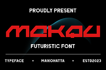 Makqu - Futuristic Font