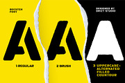 Bocsten – Splashed Stencil Font, a Sans Serif Font by Drizy (Thumbnail 3 of 9)