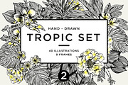 TROPIC set 2, a Decorative Illustration by Tanya Akhmett (Thumbnail 1 of 10)