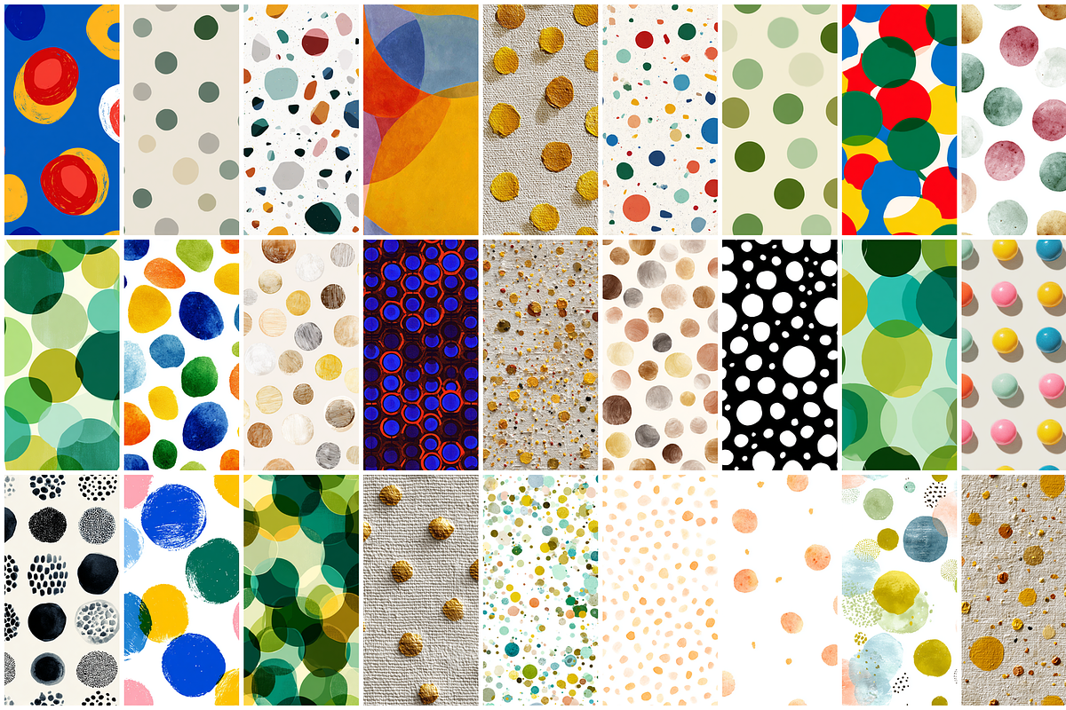 160 Polka Dots Seamless Patterns, a Pattern Graphic by mkStudioLab (Photo 2 of 7)