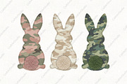 Camouflage Easter Bunny Sublimation, an Illustration by CraftArtStudio (Thumbnail 1 of 4)