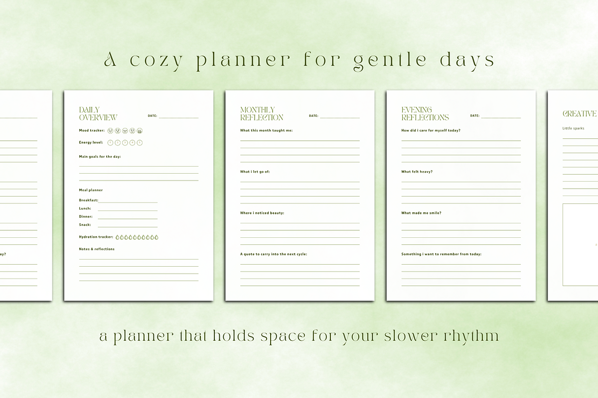 The Slow Living Planner Template preview 3
