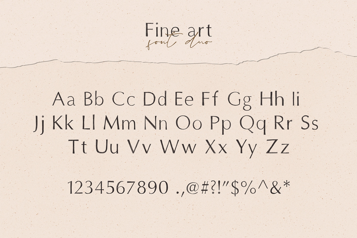 Fine art font duo, a Sans Serif Font by elvinova (Photo 17 of 19)