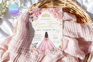 Princess 15th Birthday Invitation, a Templates & Theme by VeliusCreativeStudio