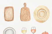 PICNIC watercolor food set, a Decorative Illustration by ViolettaKh (Thumbnail 5 of 8)