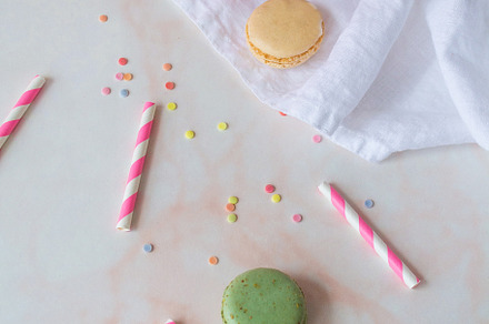 Birthday party flat lay