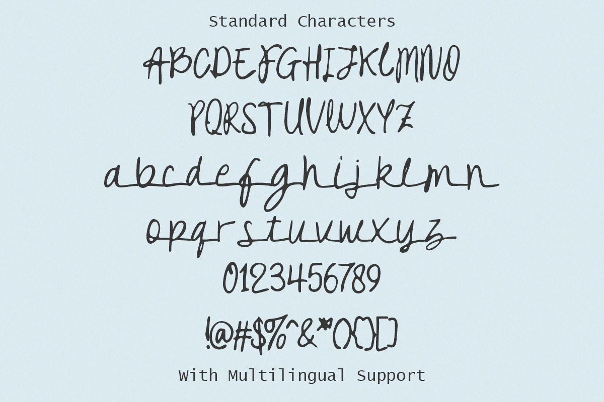 Crooked Morning Cozy Handwritten, a Handwritten Font by Littlehand (Photo 7 of 9)