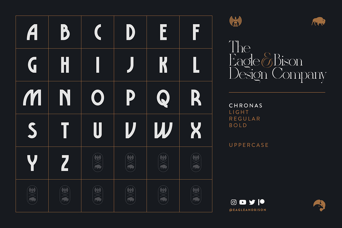 Chronas, a Sans Serif Font by Eagle & Bison Design Co. (Photo 2 of 4)