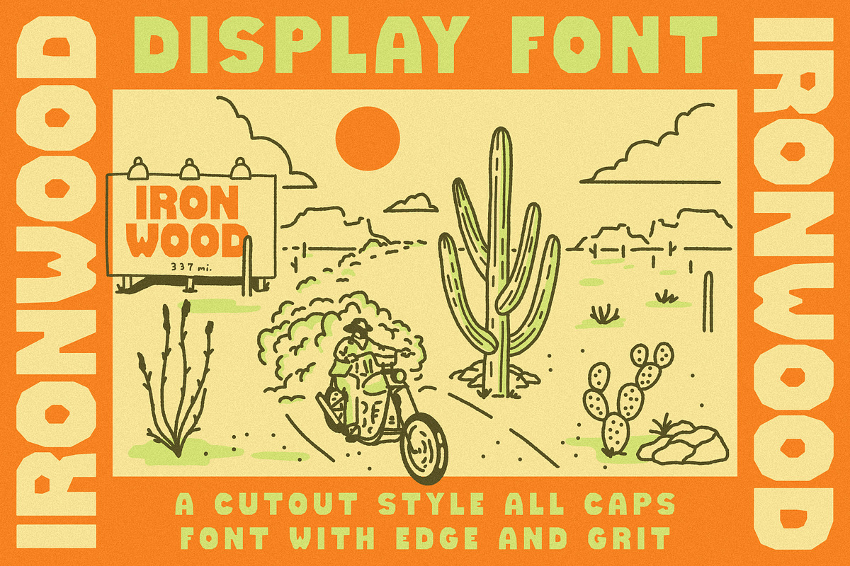 Ironwood Display Font, a Serif Font by Cactus Country (Photo 2 of 5)