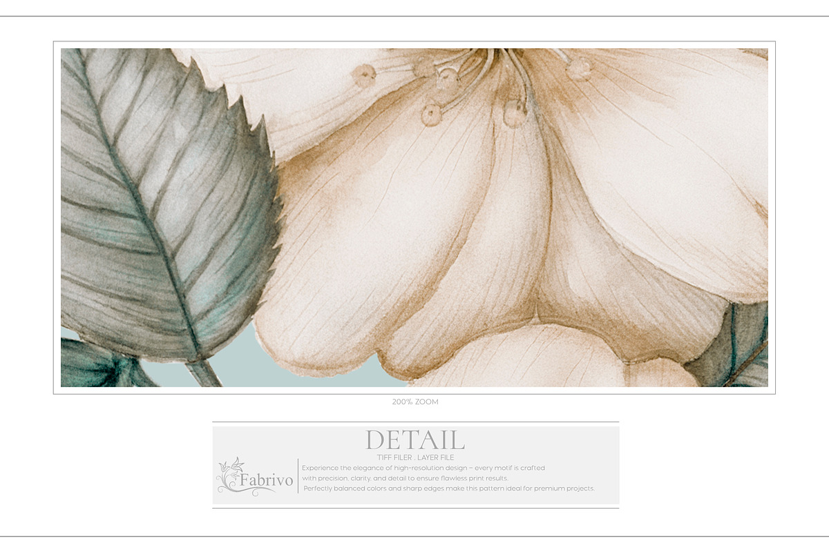 ALORA luxury botanical Floral Patter, a Pattern Graphic by Fabrivo (Photo 10 of 10)