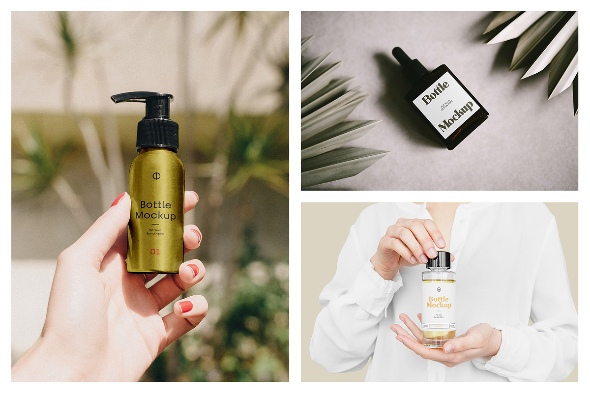 Cosmetic Packaging Bottle Mockups, a Pens & Pencil Mockup by MockupForest (Photo 6 of 11)