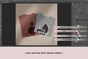 BRANDING T-SHIRT MOCKUP SET, a Shirt Mockup by TrendkeyMockups (Thumbnail 5 of 8)