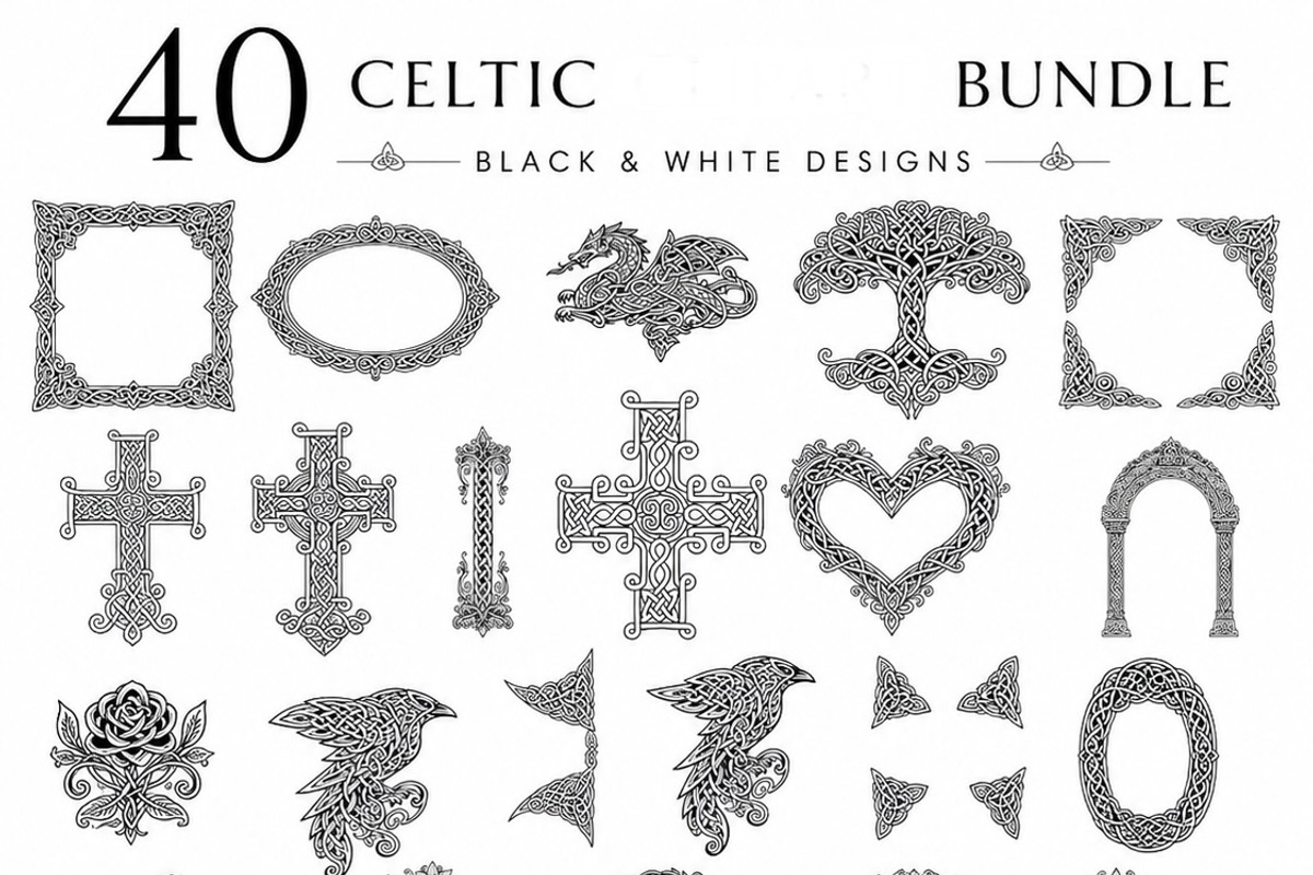Celtic Designs frames, a Decorative Illustration by HeavensStar (Photo 1 of 9)