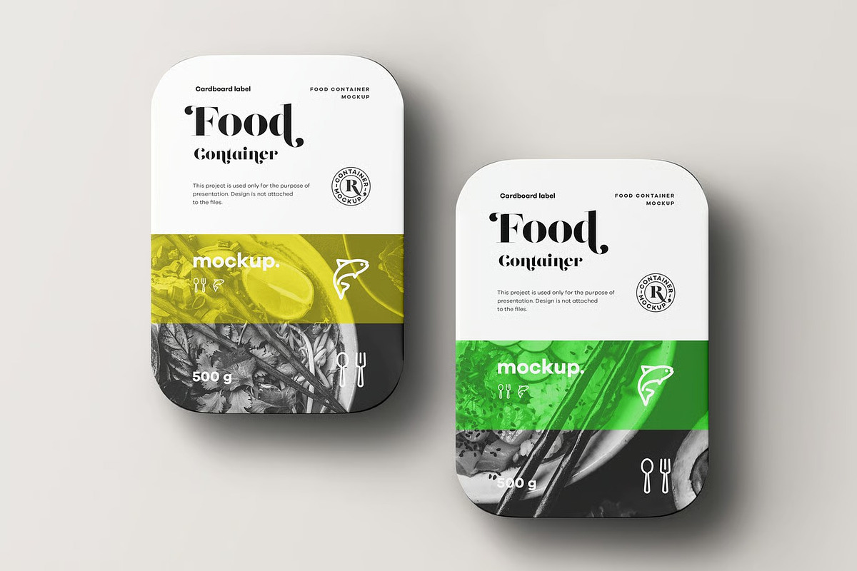 Food Container Mock-up, a Packaging Mockup by zippypixelstudio (Photo 16 of 16)