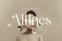 Alfines || Modern Classy Serif Font