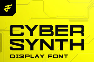 Cyber Synth Font for Windows & Mac, a Font by Ferrato Design Co.