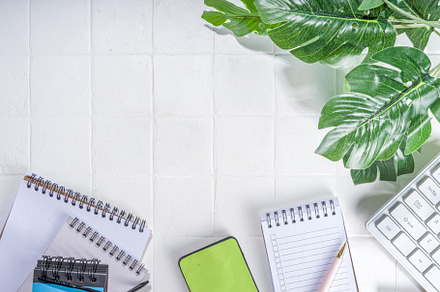 Office desk background, a Business Photo by Rimma