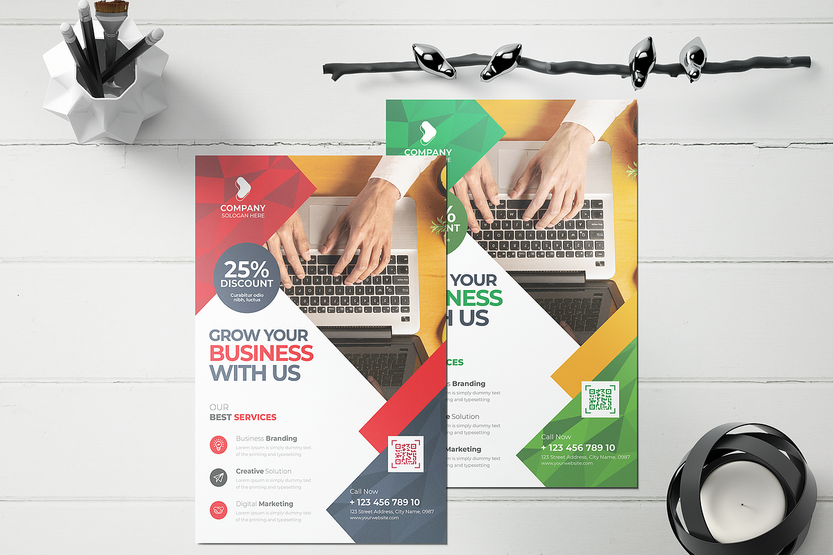 Corporate Flyer, a Flyer Template by Creativpixl (Photo 6 of 6)