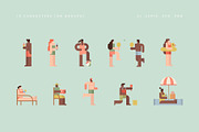Geometric Life - Beach Activities, a Person Illustration by Léo Alexandre (Thumbnail 2 of 16)