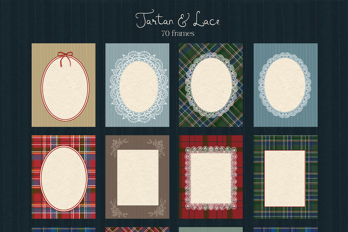 Christmas Lace Frames & Backgrounds, an Object Graphic by whiteheartdesign (Photo 4 of 18)