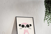 Cute Panda Nursery Wall Art, an Animal Illustration by elfy creative (Thumbnail 4 of 5)