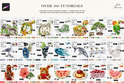 Step By Step Tutorial Bundle, a Brush Add-On by Julia Dreams (Thumbnail 7 of 7)