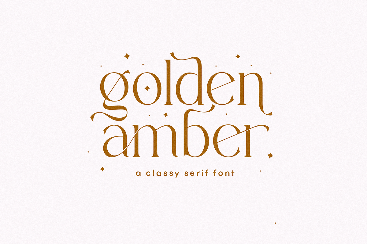 Golden Amber | Classy Serif Font, a Sans Serif Font by KA Designs (Photo 1 of 11)