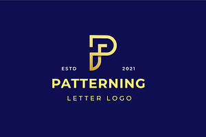 Luxury Simple P Letter Logo