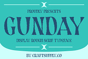Gunday Rough, a Serif Font by Craft Supply Co. (Thumbnail 1 of 8)