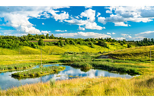 Lake in bolshoe gorodkovo kursk stock photo containing russia and lake, a Nature Photo by Leonid Andronov