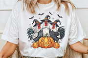 Halloween Pumpkin Chicken Witch Fall, an Illustration by DreamCafeArt (Thumbnail 2 of 7)