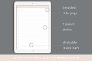 Digital Notebook Goodnotes linked, a Stationery Template by By Lef Planning (Thumbnail 2 of 6)