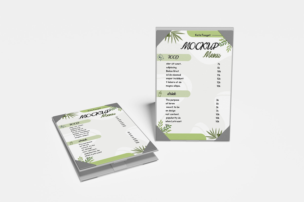 Menu Mockup, a Business Card Template by kebunmockup (Photo 2 of 5)