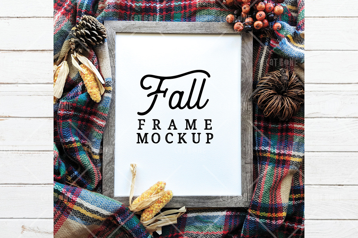 Fall Frame Mockup 2, a Product Mockup by CatBoneDesign (Photo 1 of 3)