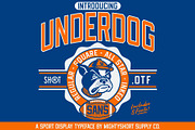 Underdog Sans Typface, a Font by MightySHORT (Thumbnail 1 of 7)