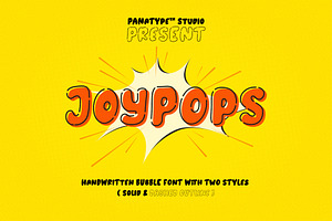 Joypops Handwritten Bubble Font