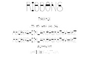 Display Typeface Ribbons Upper Case, a Script Font by PageLightStudios (Thumbnail 1 of 5)