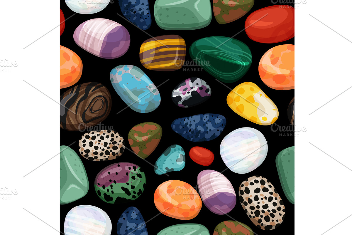 Color pebbles background. Colorful, an Illustration by Stock-Smart-Start
