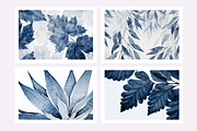Cyle Collection · Blue Tone Leaves, a Background Graphic by milatovar (Thumbnail 4 of 32)