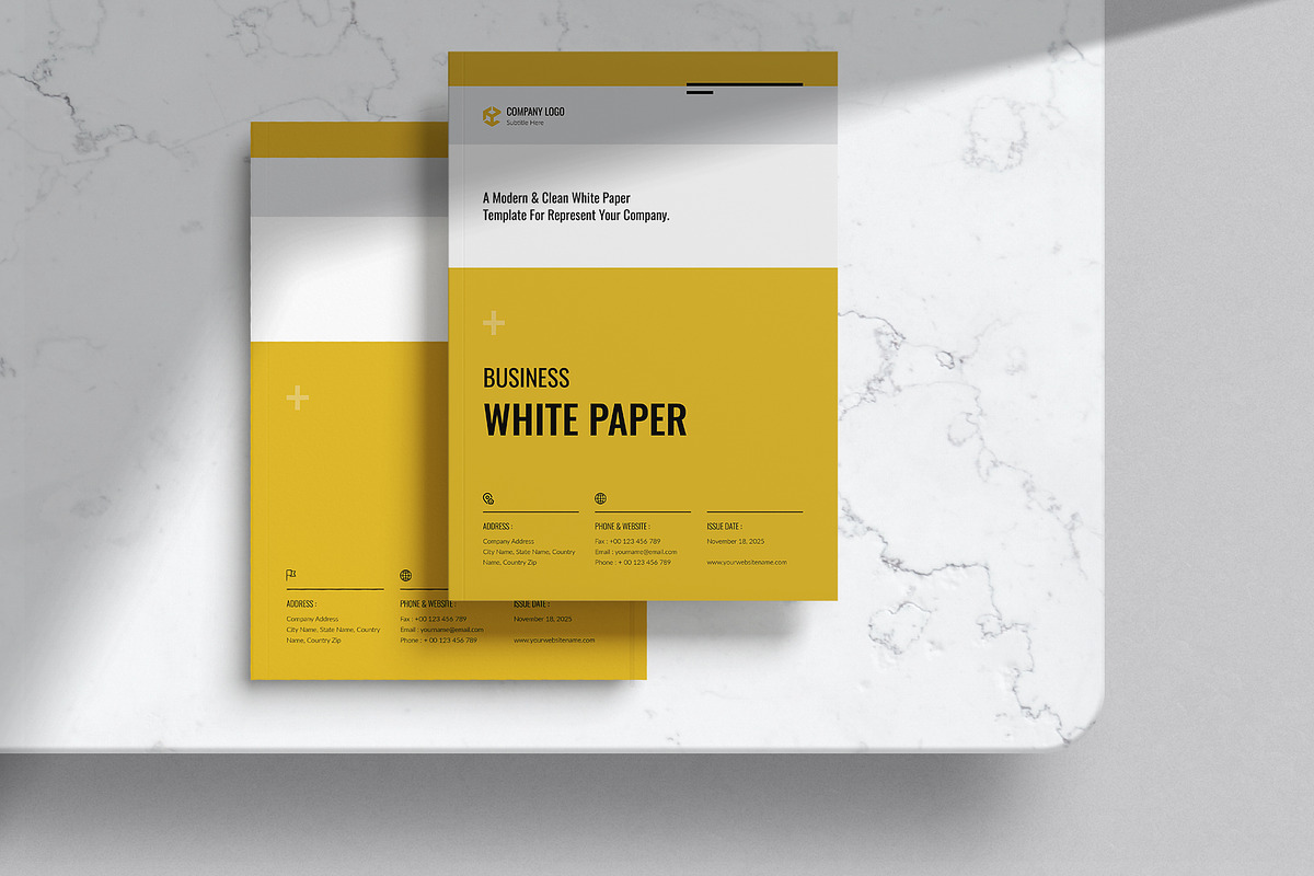 Business White Paper Template, a Brochure Template by DesignCrest (Photo 10 of 13)