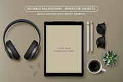 Mockup . Black iPad Pro & Pencil, an iPhone Mockup by tomodachi studio (Thumbnail 3 of 4)