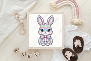 Sparkly Dazzle Coquette Easter Bunny, an Illustration by CraftArtStudio (Thumbnail 4 of 4)