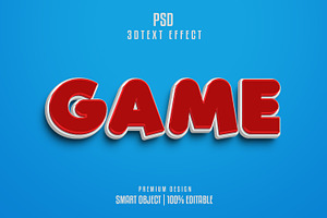 Game 3D Text Effect style, a Layer Style Add-On by himelgfx