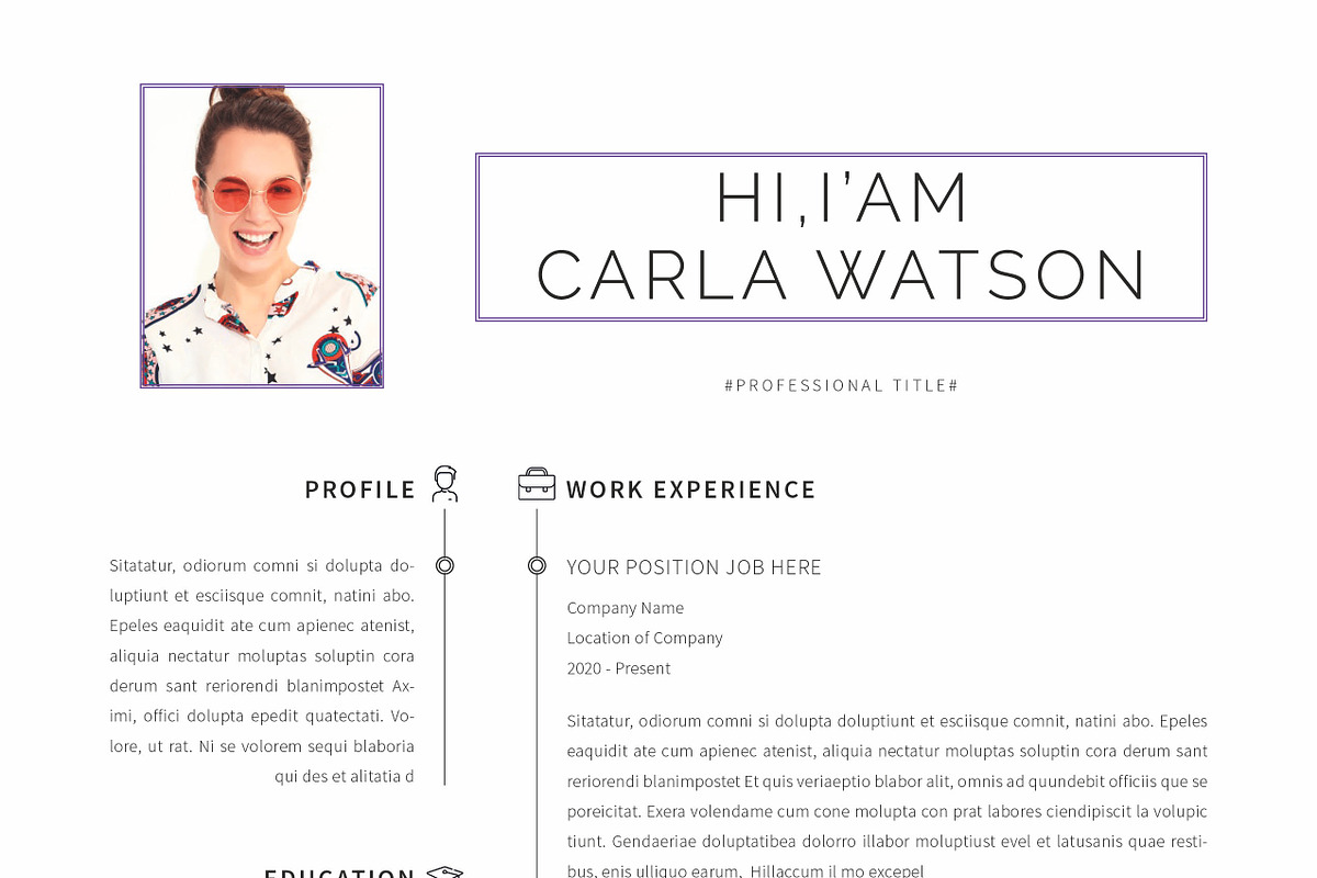 Resume Template / CV, a Resume Template by Peunayah (Photo 5 of 7)
