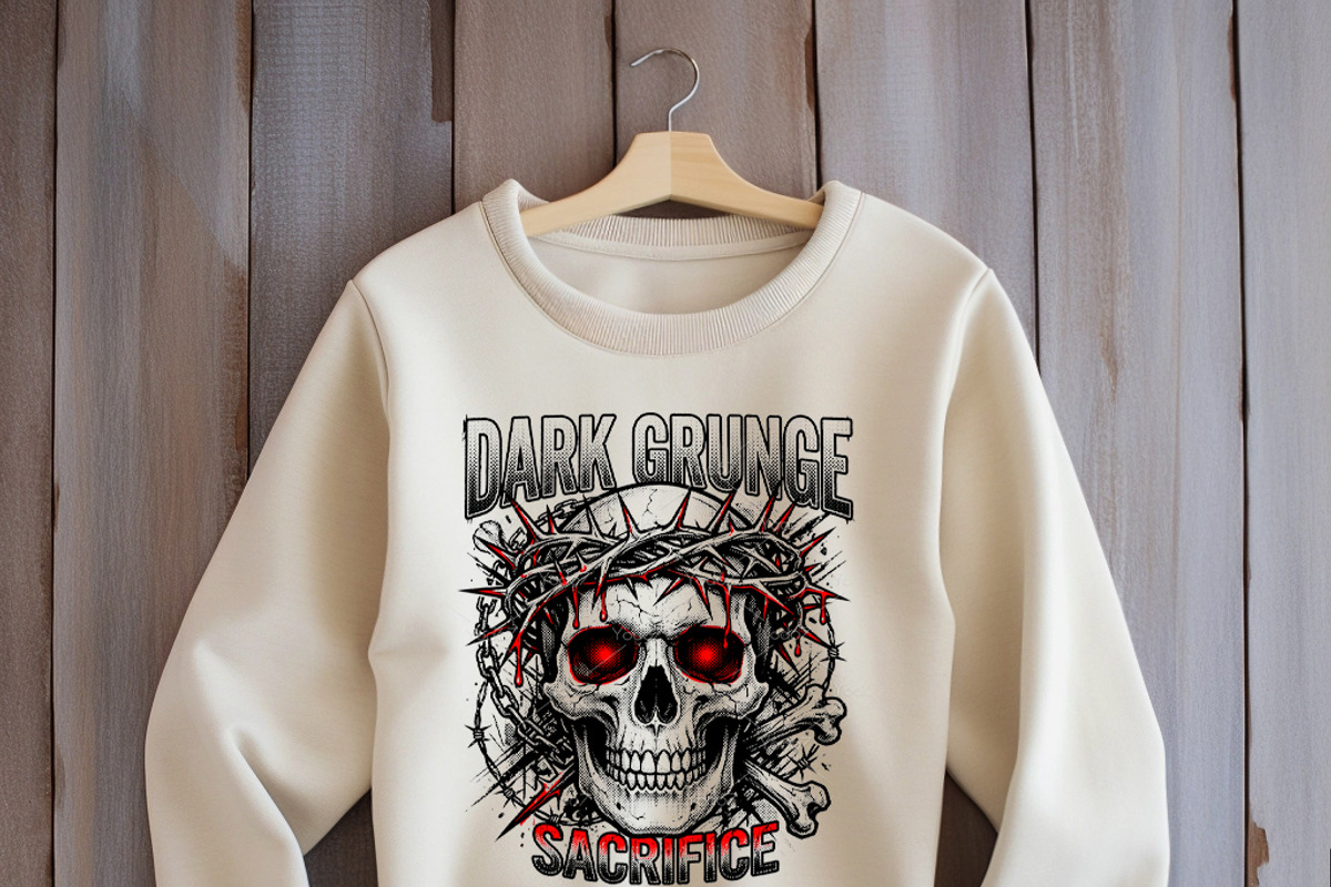 Dark skull with a bloody crown., a Decorative Illustration by yod67 (Photo 6 of 7)