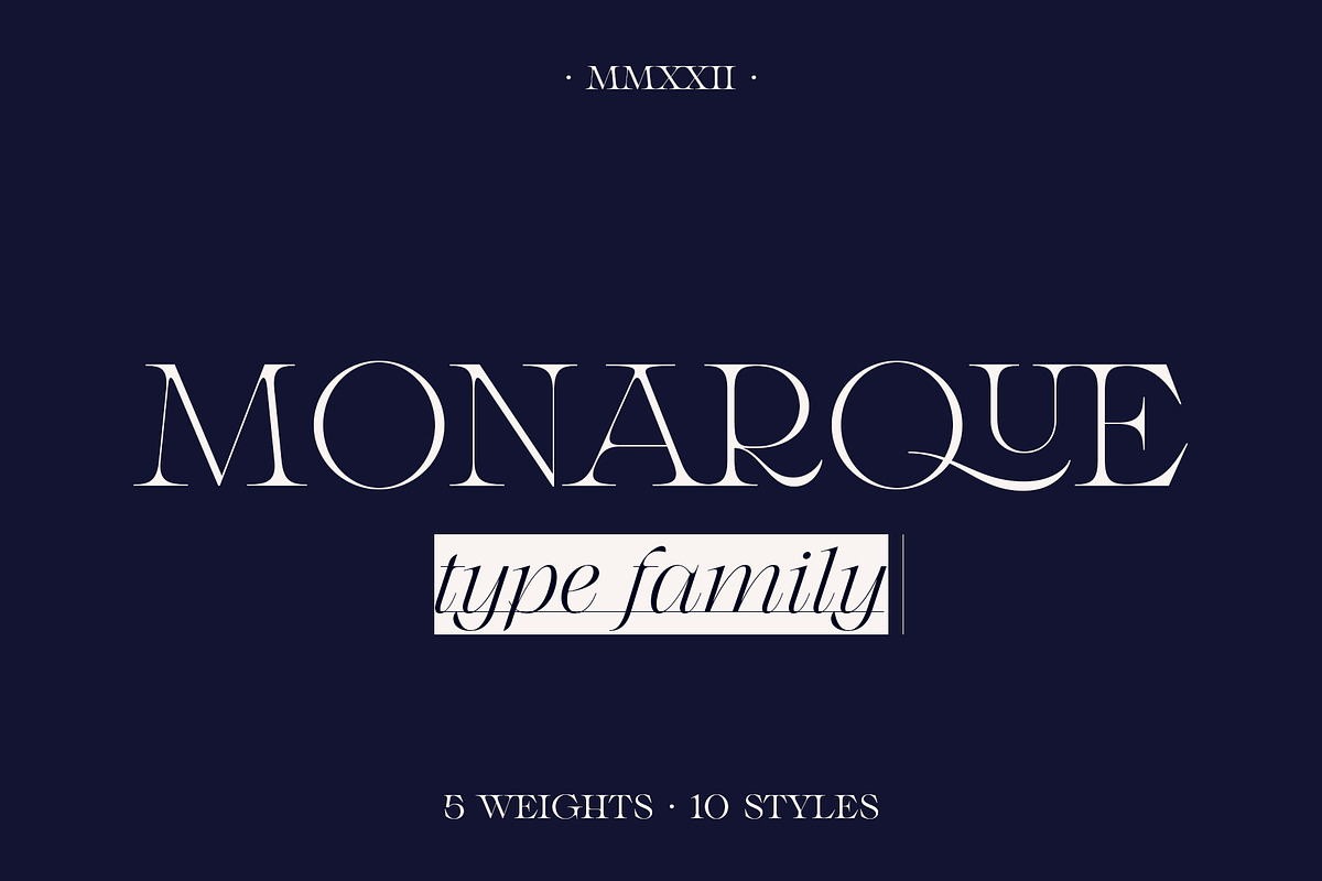 Monarque - Classy Serif Type Family, a Serif Font by The Paper Town (Photo 1 of 15)