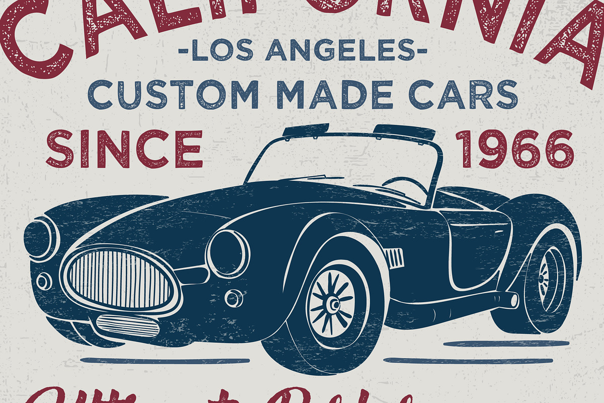 VECTOR SET OF VINTAGE CARS, an Illustration by ulasokuyucu (Photo 2 of 7)