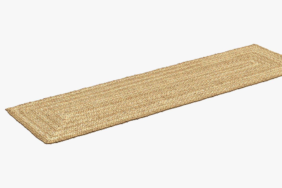 Dina Coastal Jute Rug Runner, a Furniture 3D Model by 3dmitruk (Photo 6 of 14)